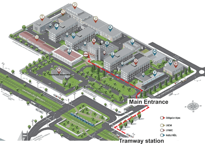 CNRS campus map